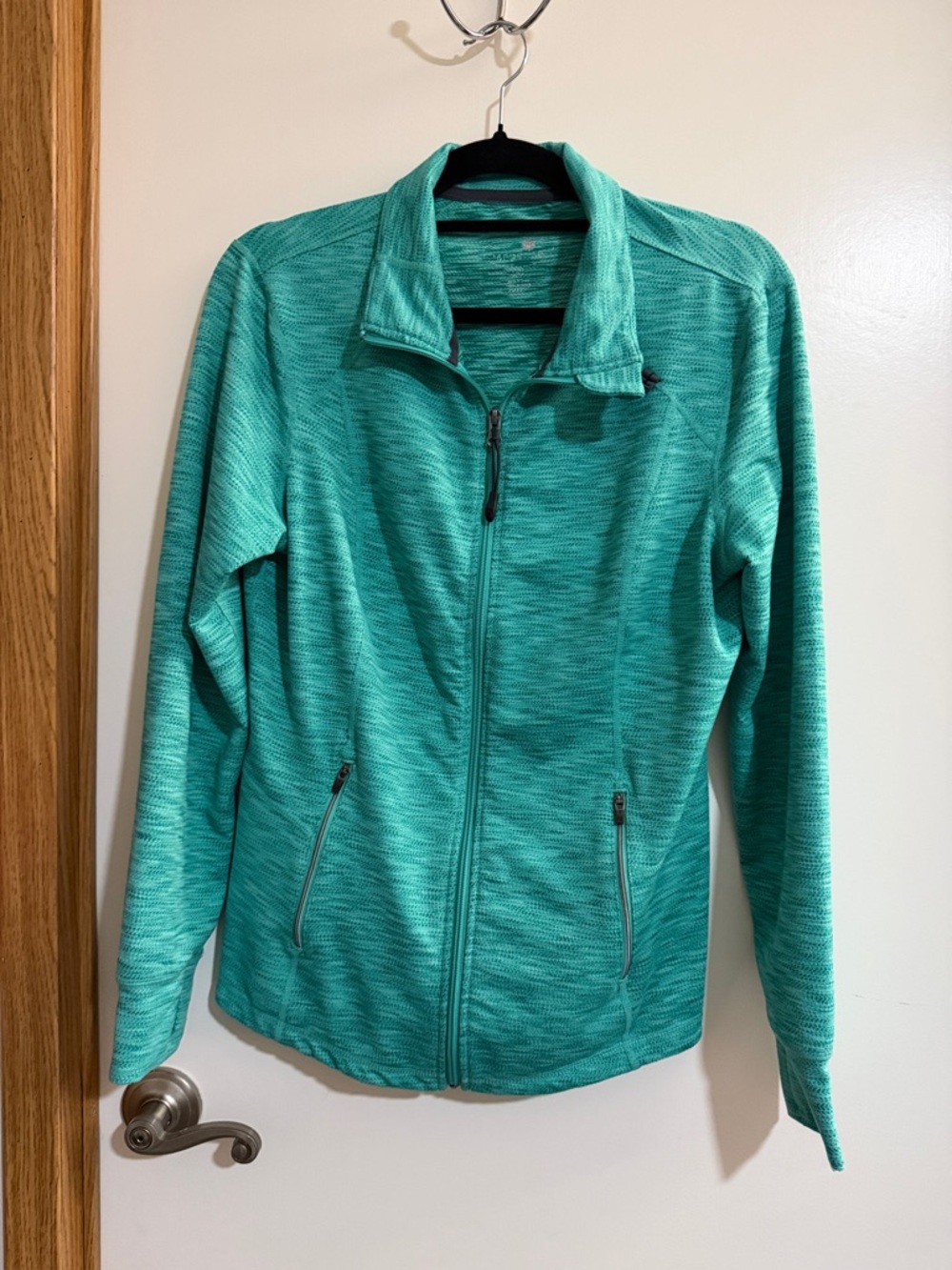 Tangerine Teal Zip-Up Utility Jacket